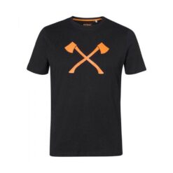 Remera hachas naranja T.M