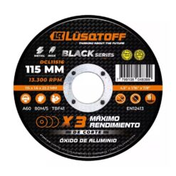 Disco de Corte para Metal / Acero Inoxidable 115x1.6x22 - Lusqtoff DCL11516