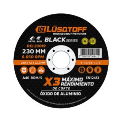 Disco de Corte para Metal / Acero Inoxidable 230x1.9x22 - Lusqtoff DCL23019
