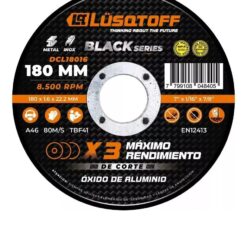 Disco de Corte para Acero / Acero Inoxidable 180x1.6x22 - Lusqtoff DCL18016