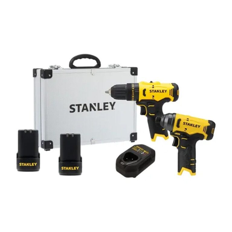 Combo 12V Taladro Percutor + Atornillador de Impacto + 2 Baterias x 2ah + Cargador + Box - Stanley SCHI10D2FK-AR