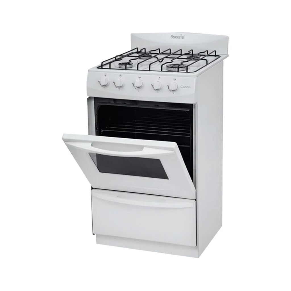 Cocina 4 hornallas Candor S2 Blanca GN - Escorial CAN51BN