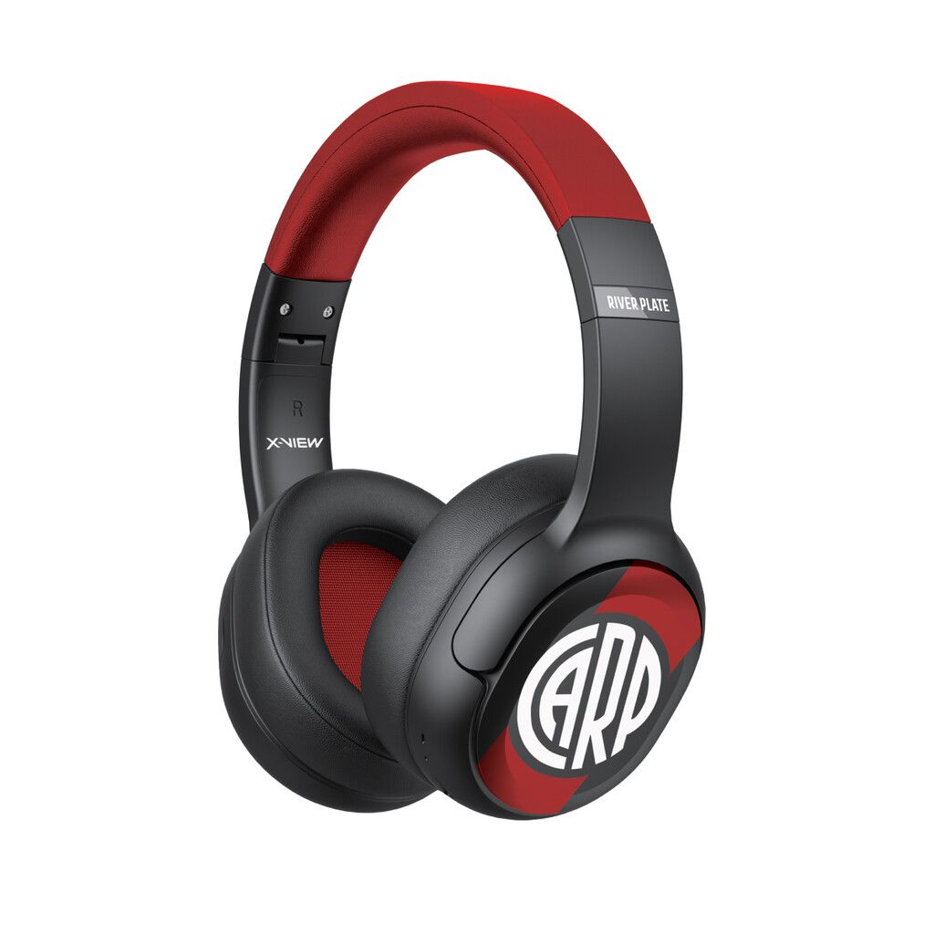 Auriculares Vincha RPHP-0001 River Plate Bluetooth con Voz del Estadio Negro - X-View