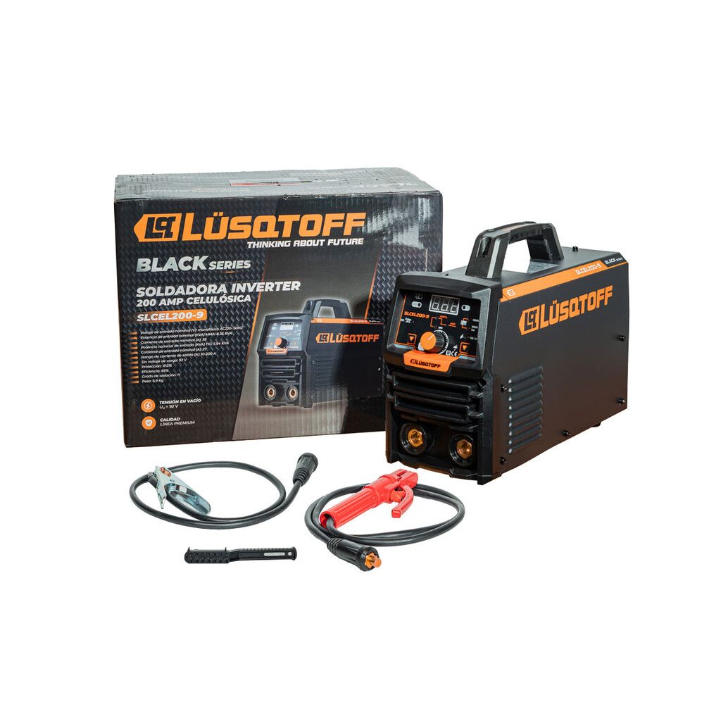 Soldadora inverter 200 AMP CELULÓSICA - Lusqtoff SLCEL200-9 - Imagen 3