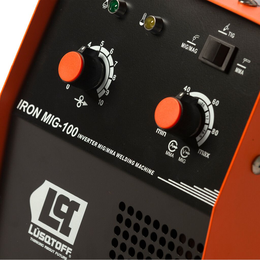Soldadora inverter TRIDUAL - MIG-MMA-TIG - Lusqtoff IRON MIG-100 - Imagen 3