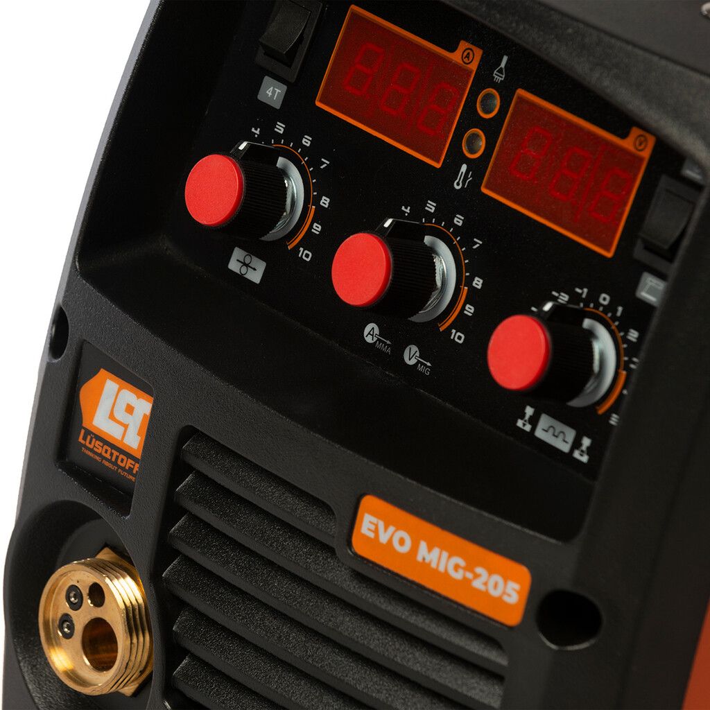 Soldadora inverter 30-180A - MMA-MIG DUAL - Lusqtoff EVO MIG-205 - Imagen 3