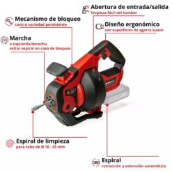 Alternative view of Limpiador de Cañeria Inalambrico - Einhell TE-DA 18/760 Li Solo