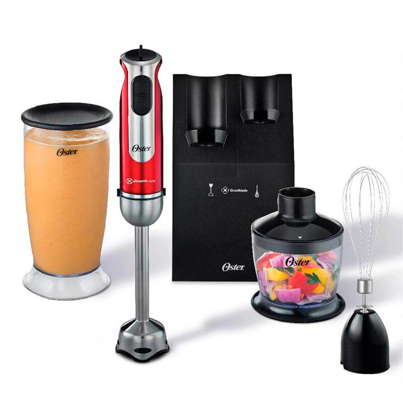 Batidora de Mano 2801 Roja con Accesorios - Stick Mixer 2801 RED - Oster FPSTHB2801 - Imagen 2