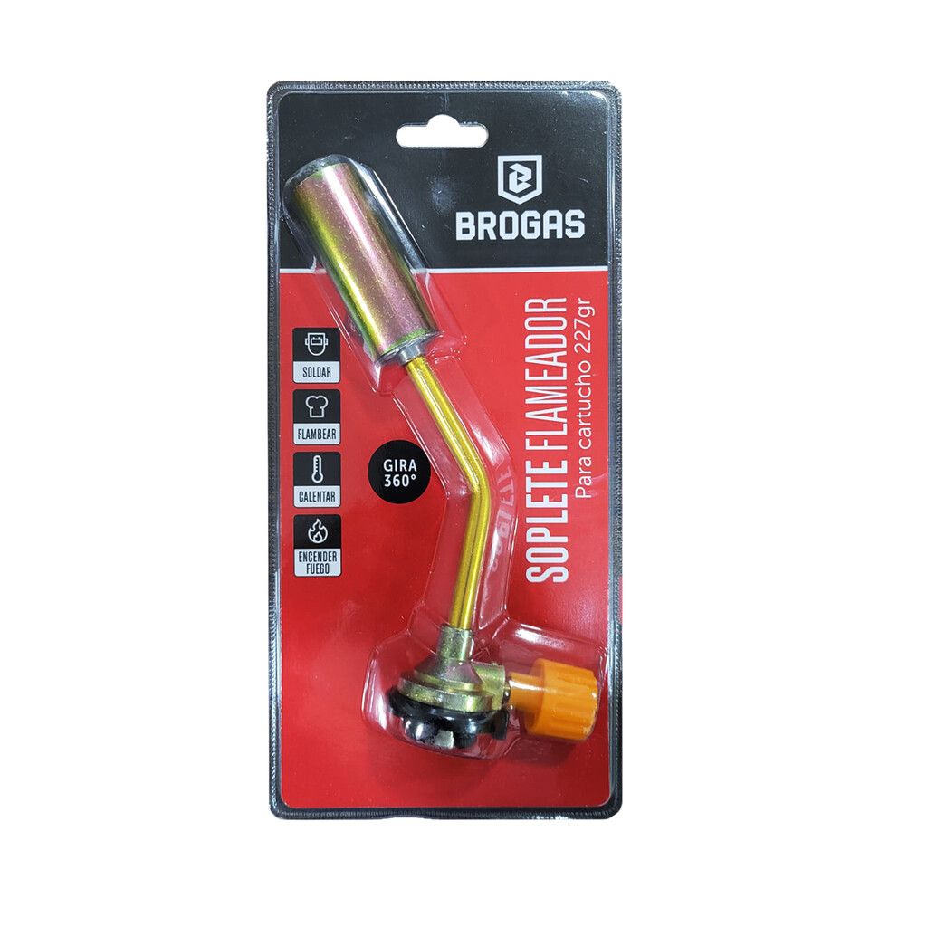 Soldador Brogas Sistema Clip p/Cartucho 227g - Brogas 2703