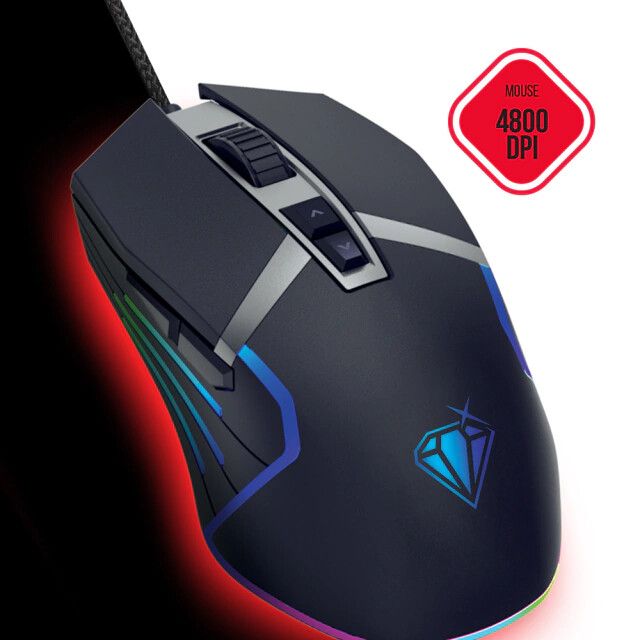 Combo Teclado Mecánico - Mouse Óptico Gamer Pegasus 4800dpi - Imagen 2