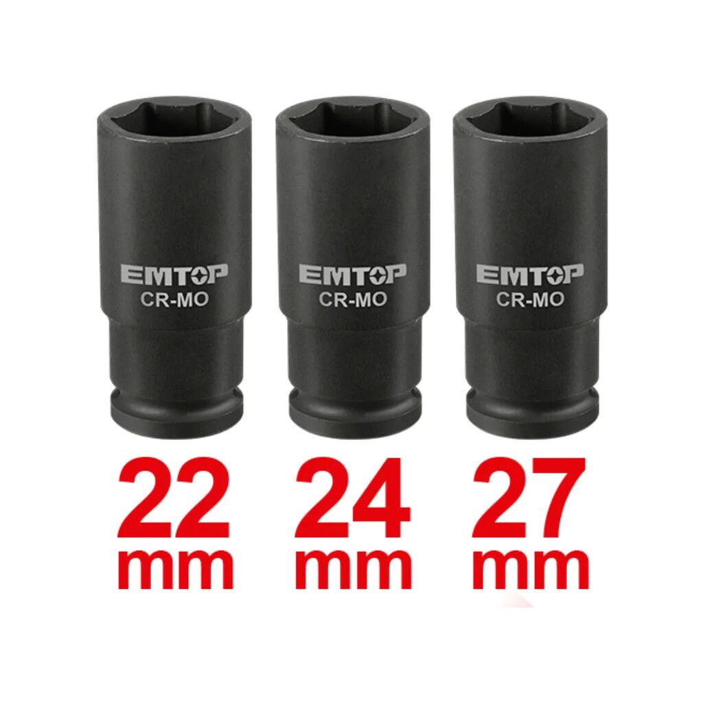 Llave de Impacto Inalámbrico Brushless 20V 850Nm + 2 Baterías 4.0 Ah + Cargador + Accesorios - Emtop EMTECIWL2085-4 - Imagen 3