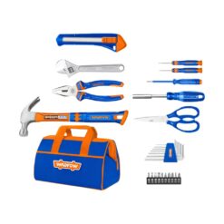 Juego de Herramientas Manuales 27 Piezas con Bolso Portaherramientas - Wadfow WDFWHS1M27