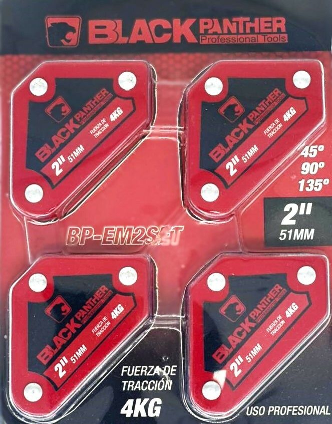 Set de Escuadras Magneticas para Soldar 2'' 51MM 4 Piezas - Imagen 2