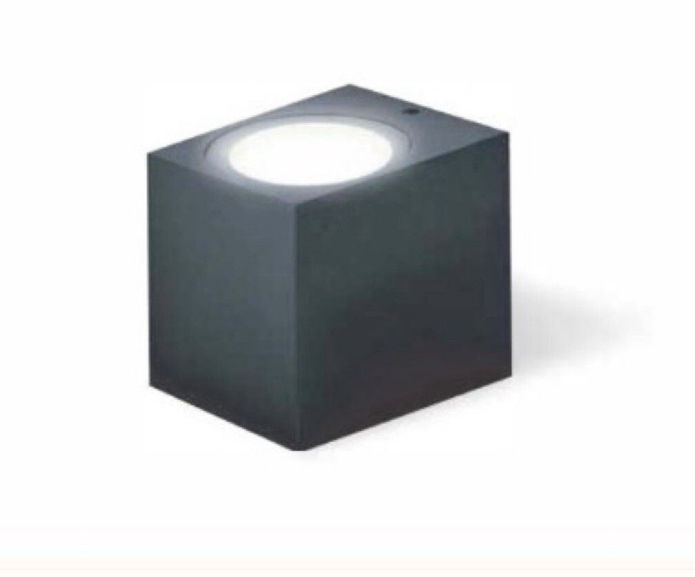 Aplique LED Aluminio de Pared 1 Foco Rectangular - Lusqtoff LQ-QB-L80S-GU10