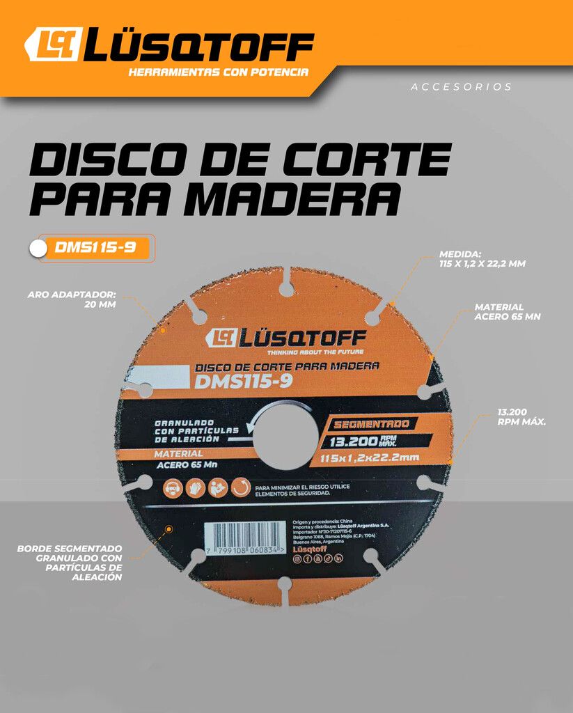Disco de Corte para Madera - Imagen 2