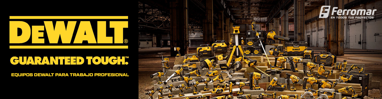 BANNER DEWALT variedad de herramientas