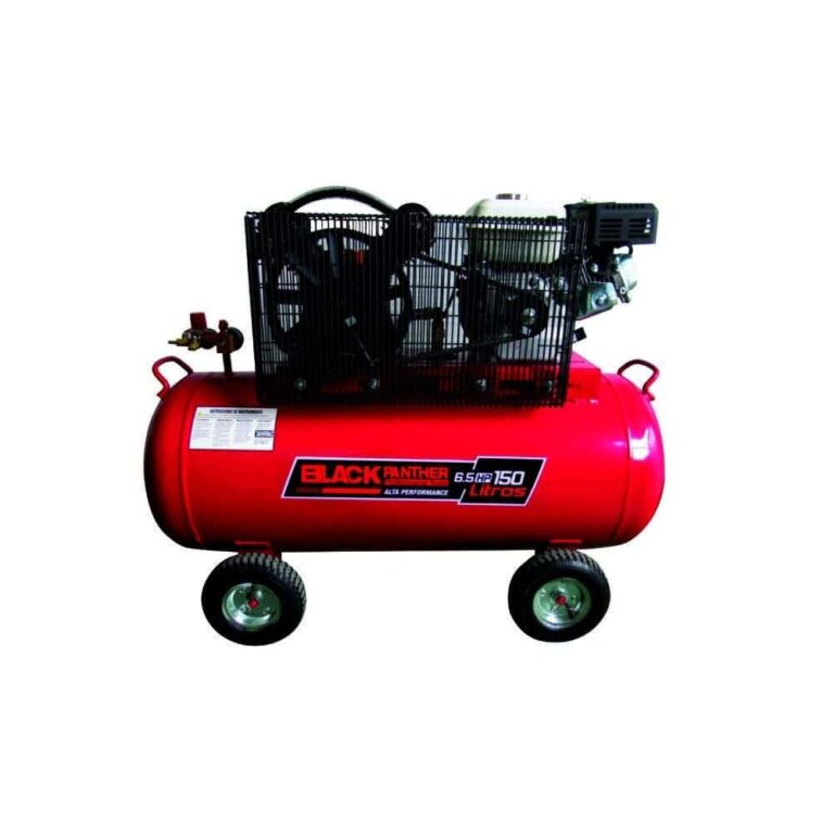 Compresor a Correa Naftero - 6.5 HP (4875W) - 150L  - Black Panther BP-C65150BBN